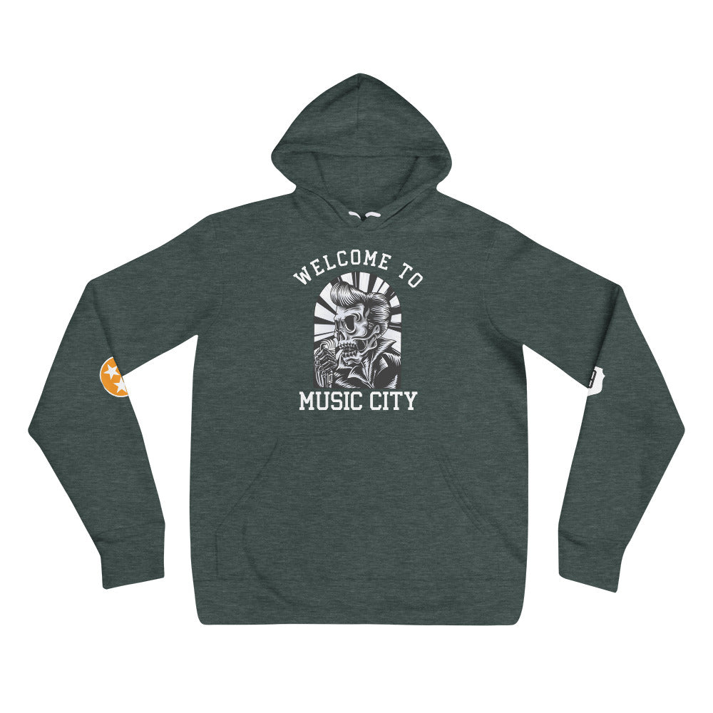 Welcome To Music City Light Weight Hoodie